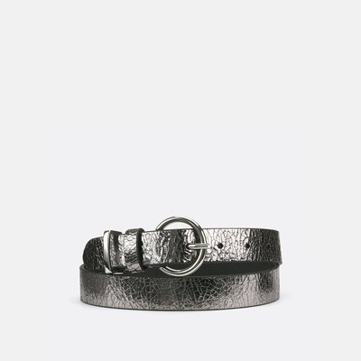 Кожаный ремень с пряжкой LA REDOUTE COLLECTIONS