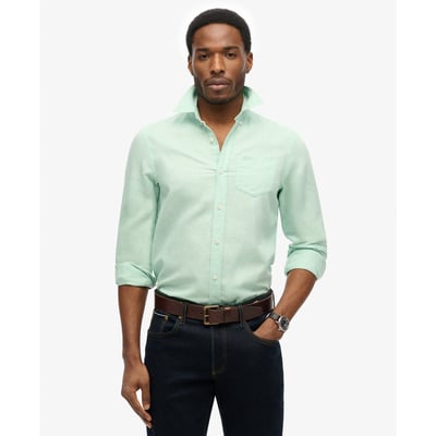 Chemise en coton-lin coupe décontractée SUPERDRY