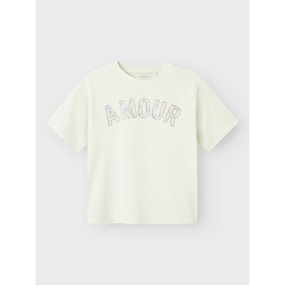 T-shirt maniche corte, scritta davanti NAME IT