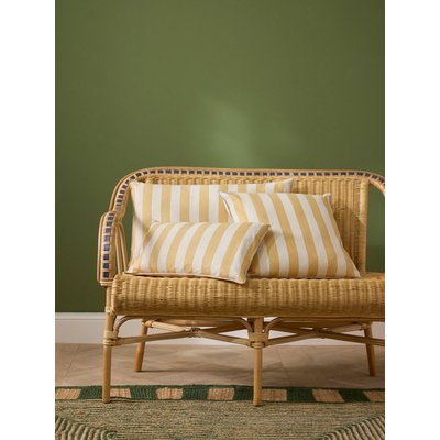 Housse de coussin rayée en coton/lin CYRILLUS