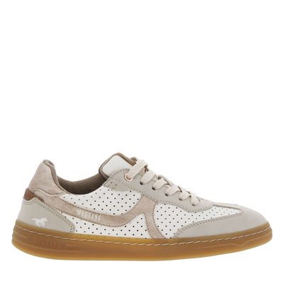 Tennis FEMME Mustang ivoires et à lacets plats - Taille 36 MUSTANG