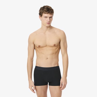 Set van 3 effen boxershorts, stretch katoen LACOSTE
