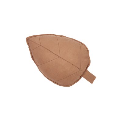 Coussin feuille en Lin Français L1N0 NOBODINOZ