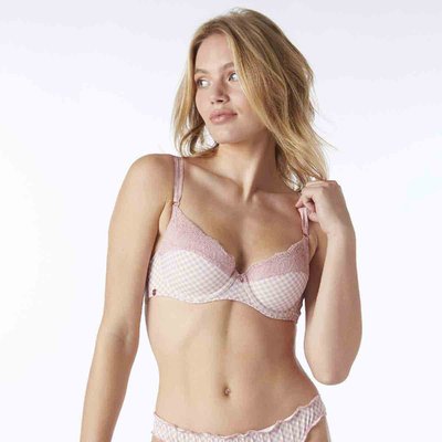 Soutien-gorge ampliforme coques moulées VICHY CHIC BRIGITTE BARDOT