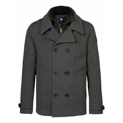 Caban laine gris homme La Redoute