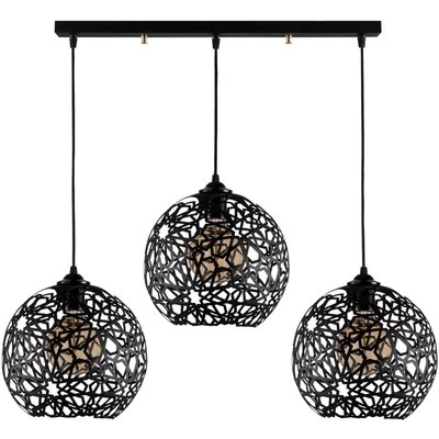 Suspenson en métal Fellini 3 abat-jour HANAH HOME