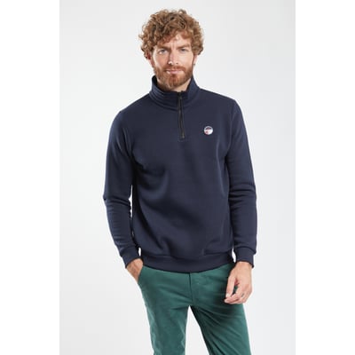 Sweat col montant en coton biologique TAKIN BERMUDES