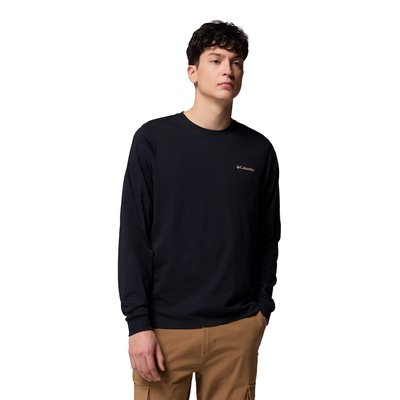 T-shirt met lange mouwen en logo achteraan COLUMBIA