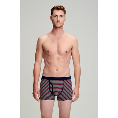 Boxer rayé ouvert en coton léger bio ARMOR-LUX