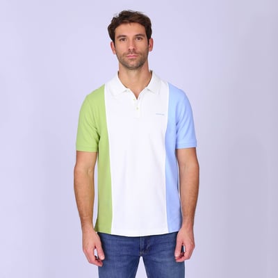Polo colorblock Garret MISE AU GREEN