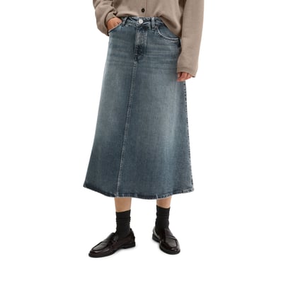 Jupe en jean évasée en un mélange doux de coton et de lyocell MARC O'POLO