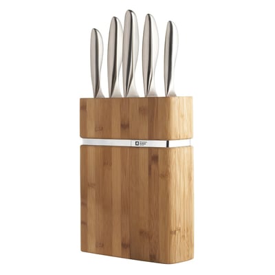Bloc Bamboo 5 couteaux de cuisine - FORME RICHARDSON SHEFFIELD