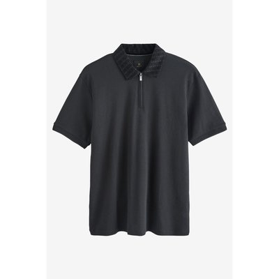 Polo floqué avec zip 3/4 NEXT