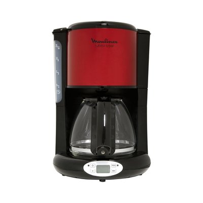 MOULINEX Cafetière programmable FG362D10 inox rouge