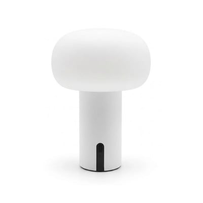 Lampe à poser LED sans fil rechargeable H 16.2 cm, métal et verre, LEA ALTASSINA