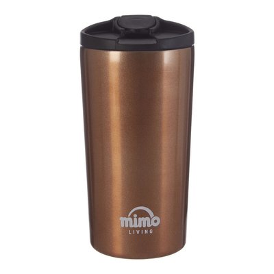 Gold/Black Double Walled Travel Mug, 250ml SO'HOME