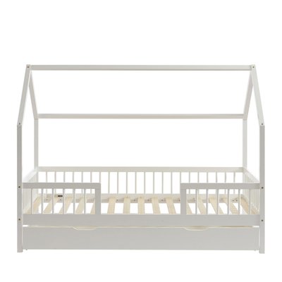 Lit cabane enfant en bois 90x190cm- KABA DRAWER