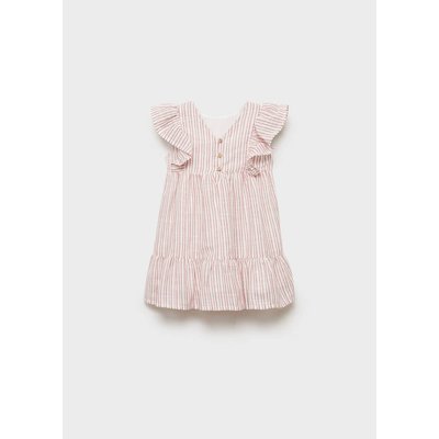 Robe rayures volants MANGO BABY