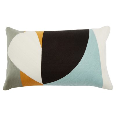 Curve Design Multi Colour Filled Cushion 50x30cm SO'HOME
