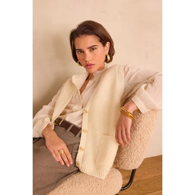Gilet sans manches BORIS en 100% laine Maison 123