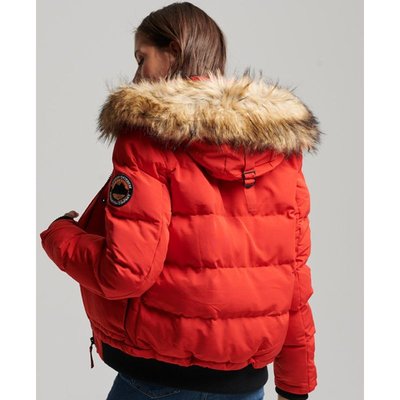 Doudoune courte à capuche zippée SUPERDRY