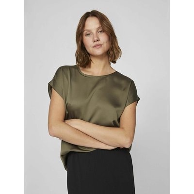 T-shirt satiné, col rond VILA