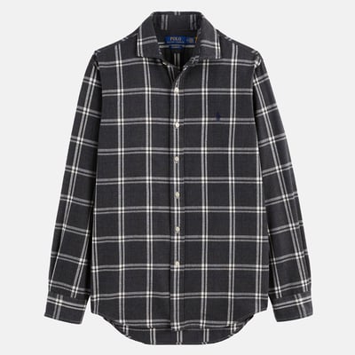 Chemise Oxford ajustée, écossaise POLO RALPH LAUREN