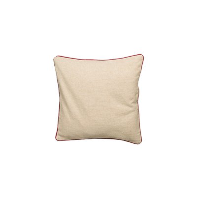 Housse de coussin décorative bicolore en coton H40 SIA DECO