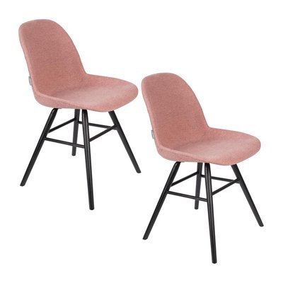 Lot de 2 chaises en tissu design - ALBERT KUIP SOFT ZUIVER