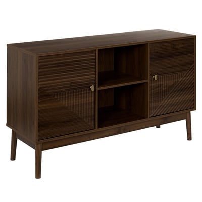 Buffet 2 Portes Imitation Bois Foncé DECORATIE