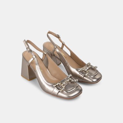 Chaussures à talons ouvertes à l'arrière avec bout rond ALMA EN PENA