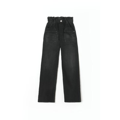 Jeans regular, droit regular large taille haute, longueur 34 LE TEMPS DES CERISES