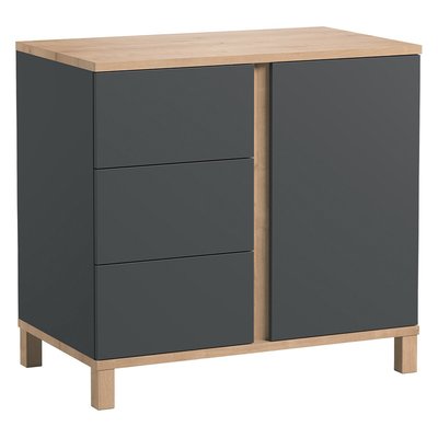 Commode 3 tiroirs et 1 porte - L90 cm - Altitude CALICOSY