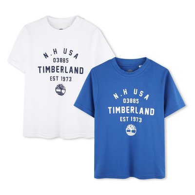 Lot de 2 T-shirts avec imprimé TIMBERLAND