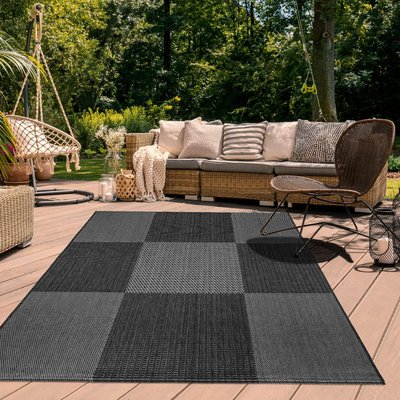 Tapis extérieur tissé kilim rectangle EXTERNA UN AMOUR DE TAPIS