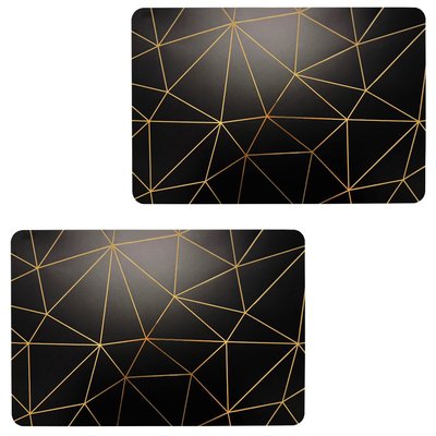 Lot de 2 sets de table avec encre métallique COPPER TOILINUX