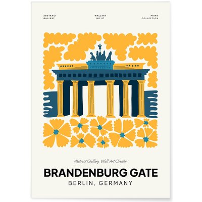 Affiche Berlin Brandbenburg Gate L'AFFICHERIE