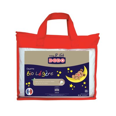 Couette légère bio 75X120 cm blanc DOMIVA