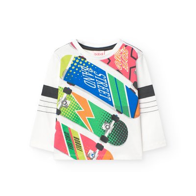 T-shirt en coton avec dessin devant BOBOLI