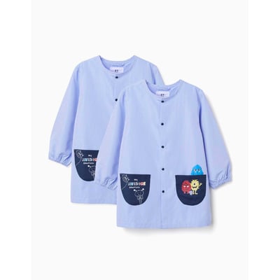 Lot de 2 tabliers d'école avec Monstres des Émotions ZIPPY