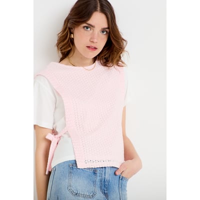 T-shirt 2-en-1 col rond manches courtes CACHE CACHE