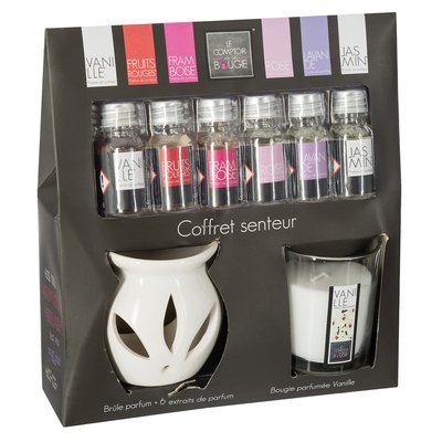 Coffret senteur bougie encens vanille ATMOSPHERA