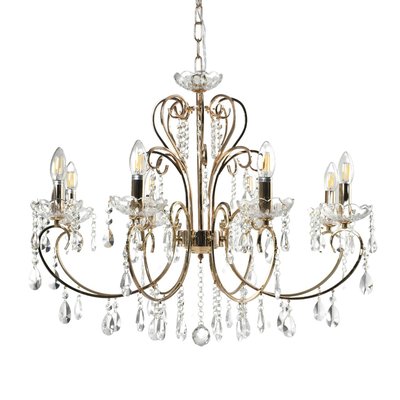 Grand lustre baroque en métal doré - PAVIA KOSILUM