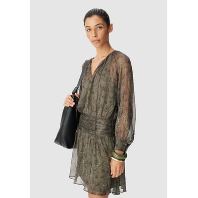 Robe courte imprimé cachemire IKKS
