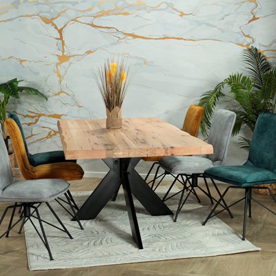 Table extensible bois massif chêne blanc 200 cm PALERME PIER IMPORT