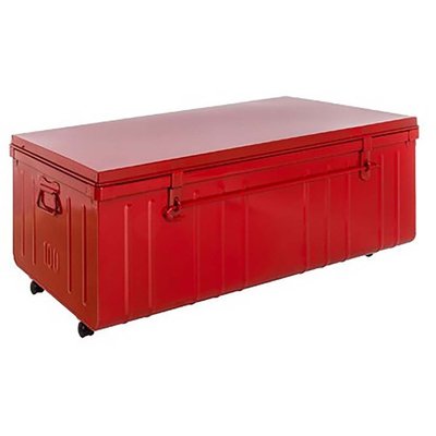 Table basse en acier sur roulettes Habitat 90 cm PIERRE HENRY