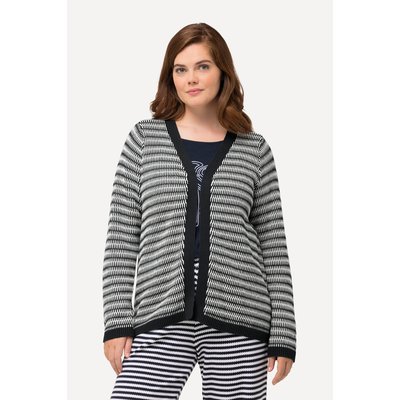 Cardigan en maille Jacquard. Encolure en ULLA POPKEN