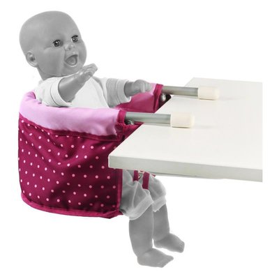 Siège de table pour poupée - Tissus à pois couleur mûre BAYER CHIC 2000