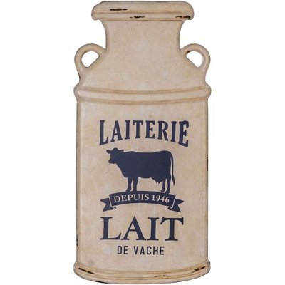 Plaque métallique découpée style rétro Laiterie ANTIC LINE CRÉATIONS