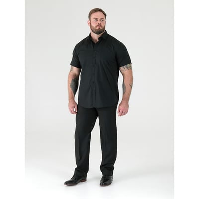 Chemise unie manches courtes grande taille AERON DUKE